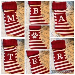 Wondershop Red and White Striped Holiday Stocking